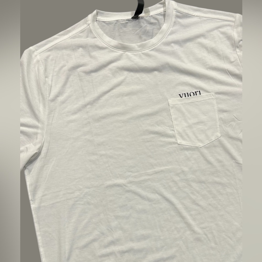 Vuori White Short Sleeve Tee Minimalist Design